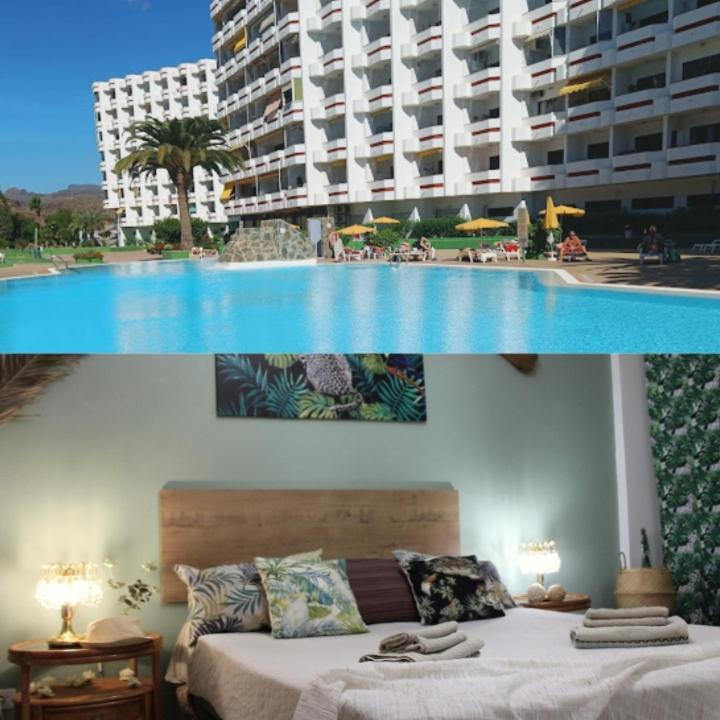 플라야 델 잉글스 Agaete Park Tropical Style 아파트 외부 사진